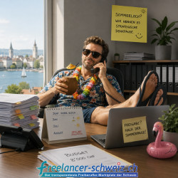 Freelancer-Witz: Budgetfreigabe im Sommerloch Freelancer-Witz: Budgetfreigabe im Sommerloch